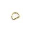 Iron D-ring, Gold, 10 mm