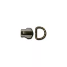 Iron D-ring, Antique, 10 mm