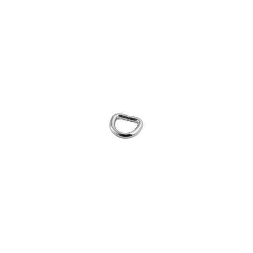 Iron D-ring, Antique, 10 mm