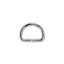 Iron D-ring, Nickel, 20 mm, 3,8 mm Thickness