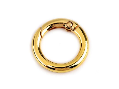 Round Spring Hook, 16 mm, Gold