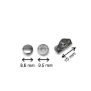 wallet Press Stud, Nickel