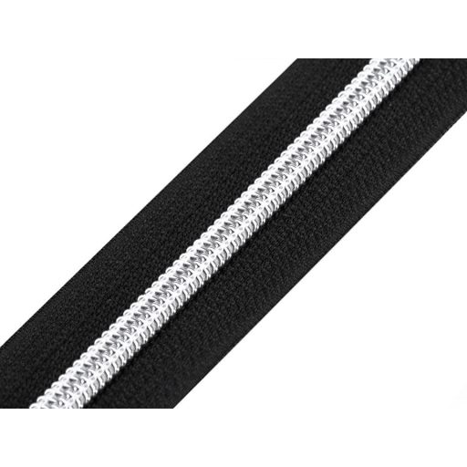Black Plastic Spiral Zipper, RT10