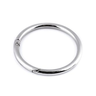 Round Spring Hook, 50 mm, Nickel
