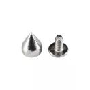 Cone Shaped Decoration, Threaded, Nickel