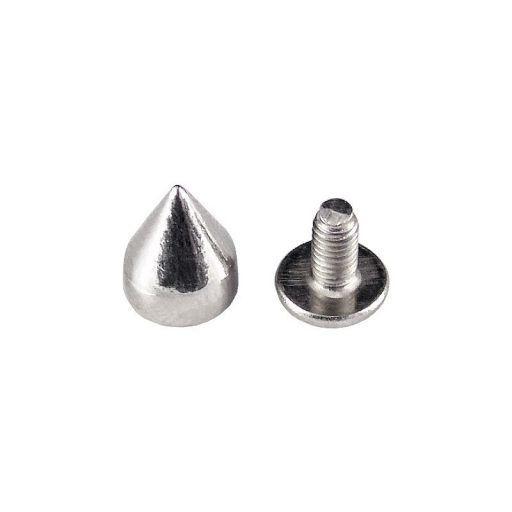 Cone Shaped Decoration, Threaded, Nickel