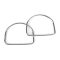 Metal Handbag Strap, Nickel, 1 pair, 11,5 cm