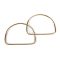 Metal Handbag Strap, Gold colour, 1 pair, 10cm