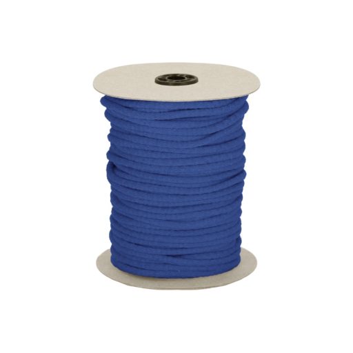 Blue cotton cord, 7 mm
