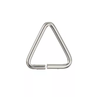 Iron D-ring triangle, 25x27x4 mm, Nickel