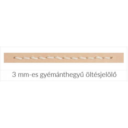 Steel diamond stitching chisels for hand stitching, set
