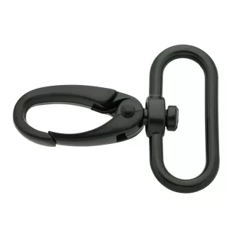 Matt Black Snap Hook, 30 mm