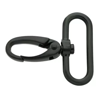Matt Black Snap Hook, 40 mm