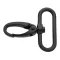Matt Black Snap Hook, 40 mm