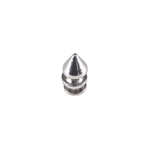 Cone Shaped Decoration, Threaded, Nickel