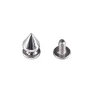 Cone Shaped Decoration, Threaded, Nickel
