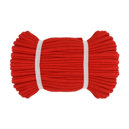 Durable, Red Cotton Cord for Your DIY Projects, 8 mm