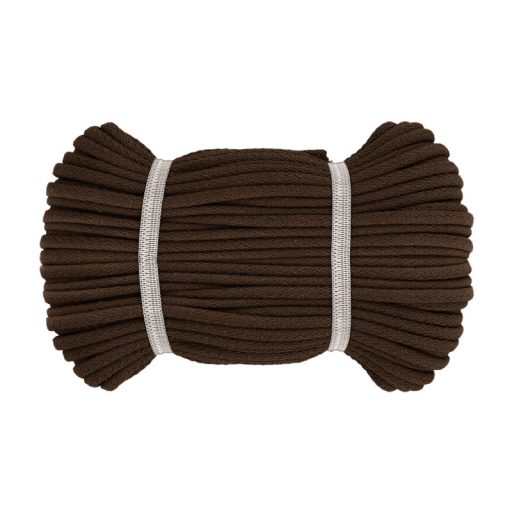 Durable, Brown Cotton Cord for Your DIY Projects, 8 mm
