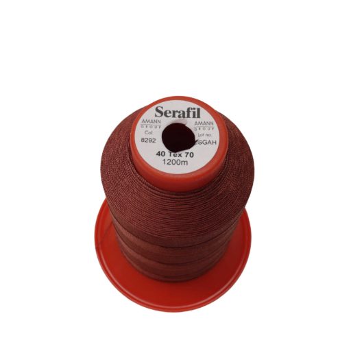 Bag sewing thread, burgundy, 40, Serafil