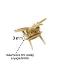 Bee bag lock, gold