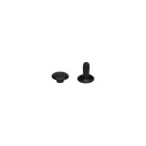Double Headed Rivet, Black, 8 mm