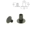 Belt Screw, 10x10 mm, Black Nickel