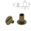 Belt Screw, 10x10 mm, Antique Brass