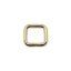 Iron Square Shaped Handbag Strap Holder, Gold, 20 mm x 20 mm