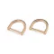 Flat D-ring, Gold, 20 mm