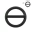 Welded round ring 25 mm, black