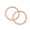 Natural Wooden Handbag handle Circle in pair