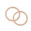 Natural Wooden Handbag handle Circle in pair