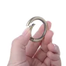 Round Spring Hook, 25 x 4 mm, Black
