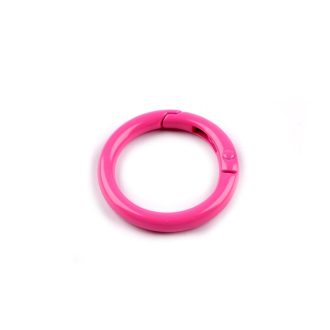 Round Spring Hook, 25 x 4 mm, Pink