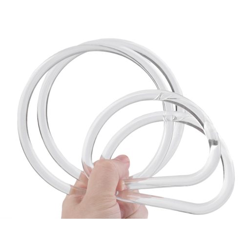 Plastic Circle Handbag Handle, Crystal