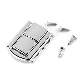Metal Box Lock – Silver, 5 × 3 cm, Cast Zamak
