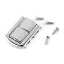 Metal Box Lock – Silver, 5 × 3 cm, Cast Zamak