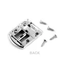 Metal Box Lock – Silver, 5 × 3 cm, Cast Zamak