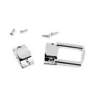 Metal Box Lock – Silver, 5 × 3 cm, Cast Zamak