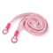 Colorful knotted phone lanyard, 128 cm, Light Pink