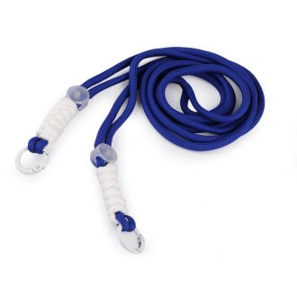 Colorful knotted phone lanyard, 128 cm, Blue