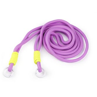 Colorful knotted phone lanyard, 128 cm, Purple