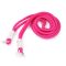 Colorful knotted phone lanyard, 128 cm, Pink