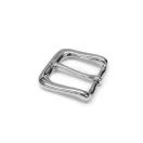 Copper Belt Buckle, Silver coloured, 30 mm