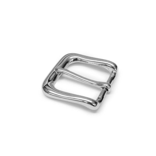 Copper Belt Buckle, Silver coloured, 30 mm