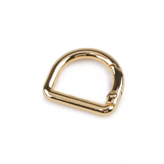 D-Shaped Metal Carabiner Gold– Versatile Bag Attachment