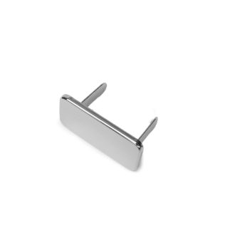 Engravable Metal  Tag, Silver Coloured