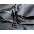 Aluminum G-hook bag buckle, 25 mm, 1 inch, black