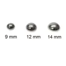 Domed Feet Purse, Black Nickel, 9 mm