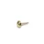 Domed Feet Purse, Gold, 9 mm